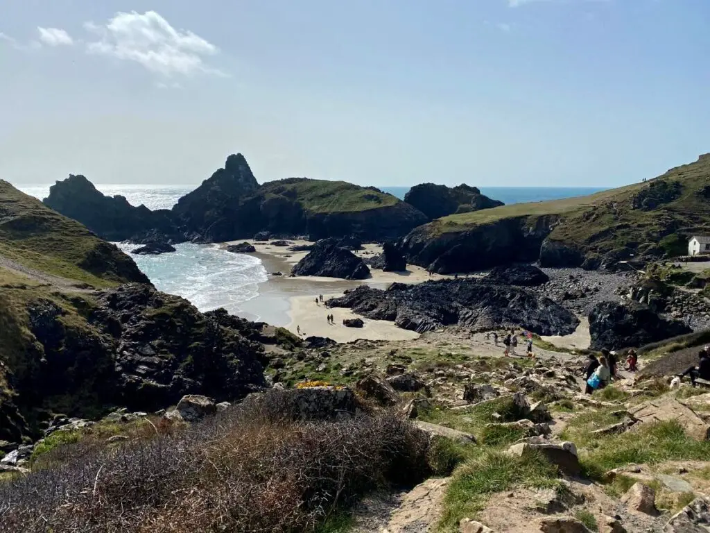 Kynance Cove in Lizard, South Cornwall in Spring