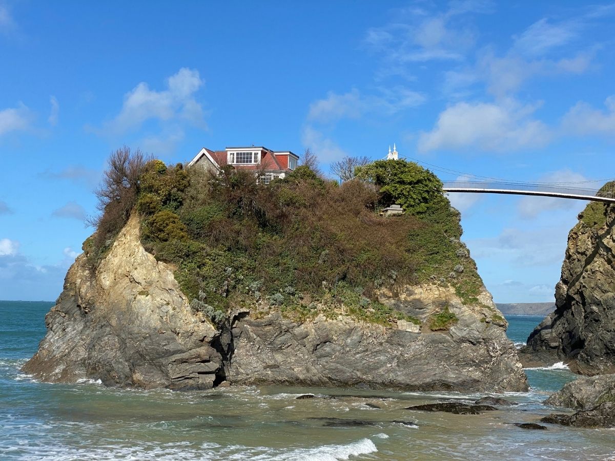 House at Newquay beach