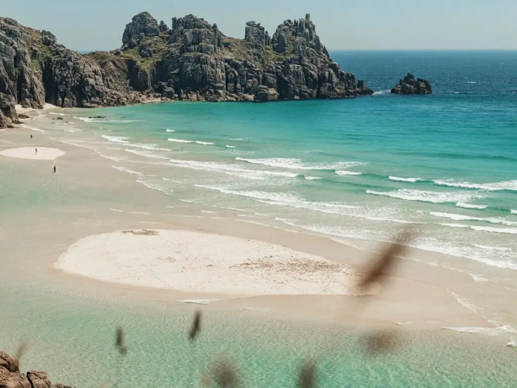 Pedn Vounder Beach in Cornwall