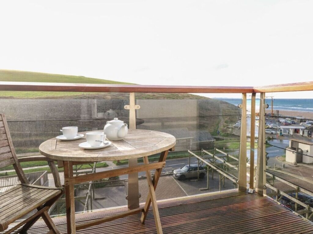 apartment with view of Watergate Bay Beach