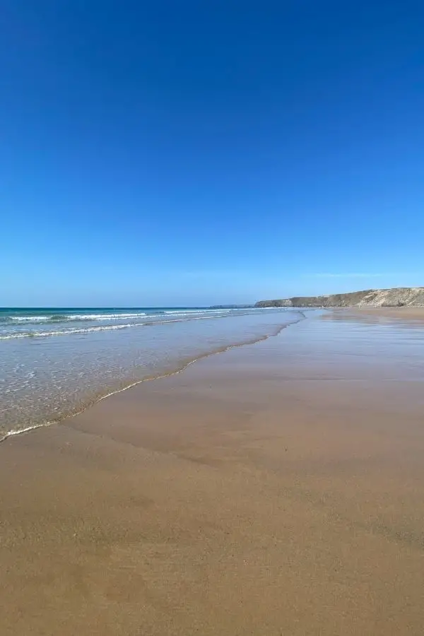 Long beach at Watergate Bay near newquay