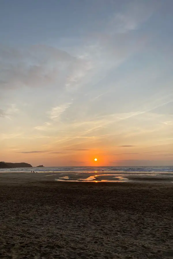 Sunset at Fistral Beach